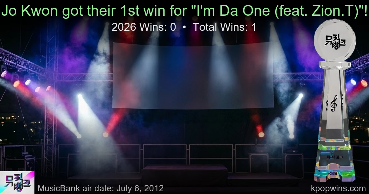 Jo Kwon - I'm Da One (feat. Zion.T)